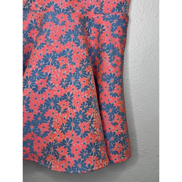 VTG Un Deux Trois Girl's Blue and Pink Floral Sleeveless Dress Size 16 USA - Picture 5 of 16